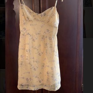 Princess Polly yellow flower dress